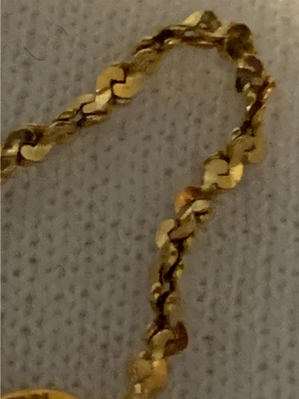 Gold Solitaire Pendant Necklace 18KT - Picture 7 of 8